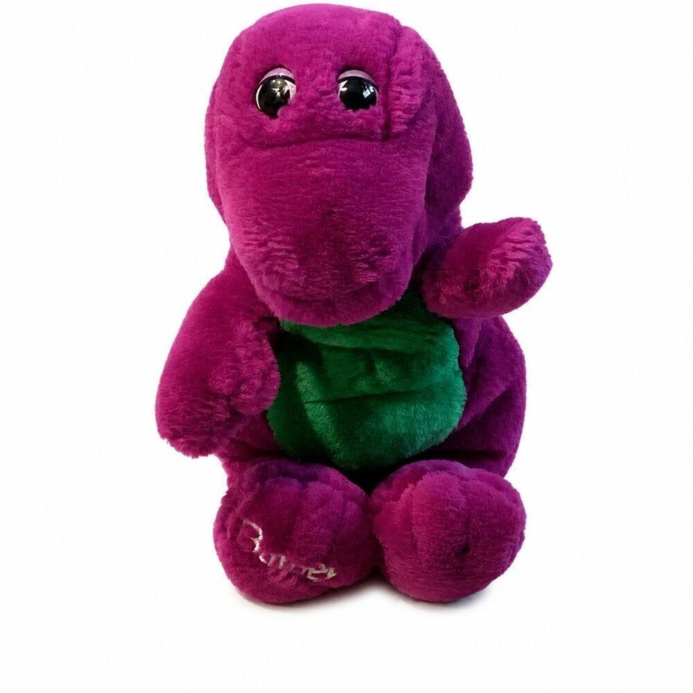 Barney 12" Plush 1992 The Lyons Group Vintage Stuffed Toy Purple Soft Dinosaur